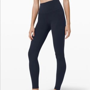 navy lululemon align leggings 28”